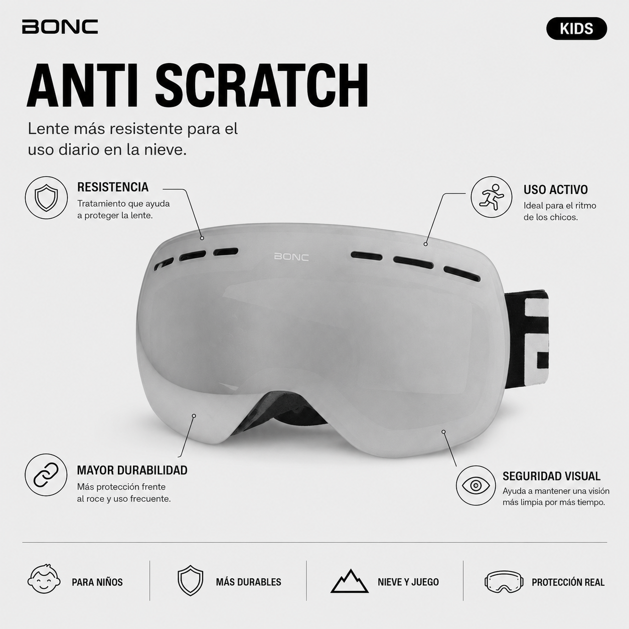 Anti Scratch antiparras kids BONC